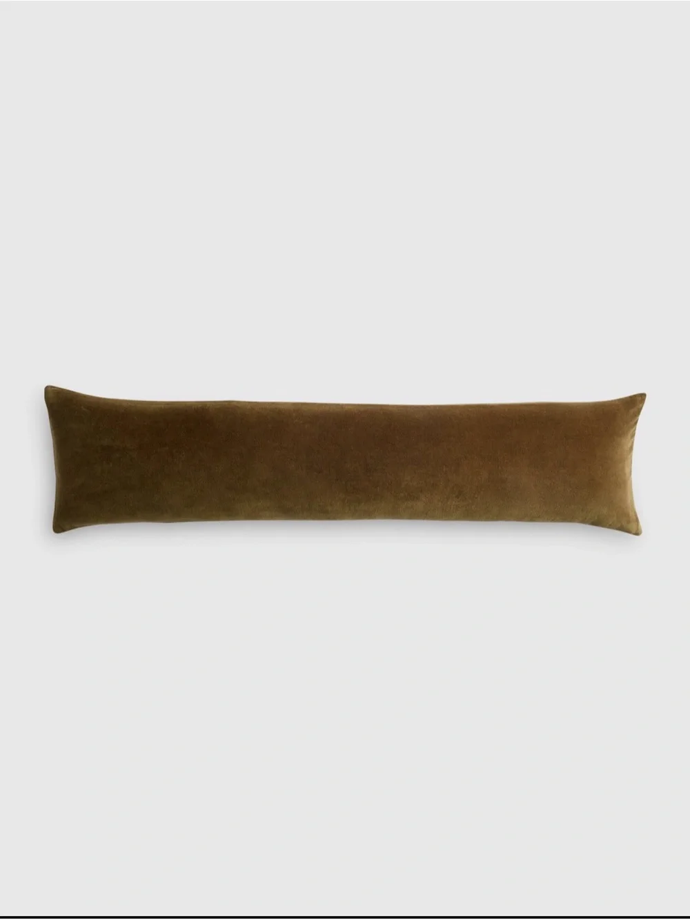 Quince Olive Green Velvet Lumbar Pillow Cover